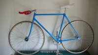 VIVALO NJS Keirin track bike frame blue/white fade paint